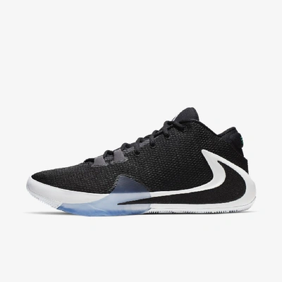 Shop Nike Zoom Freak 1 Basketball Shoe In Black,white,lucid Green,black