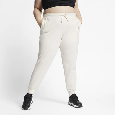 Shop Nike Sportswear Women's Jersey Pants (plus Size) In Pale Ivory