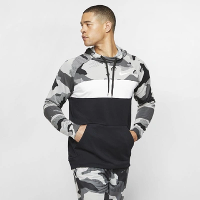 Nike Dri-fit Men's Fleece Camo Training Hoodie In Grey | ModeSens