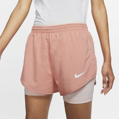 Shop Nike Tempo Luxe Women's 2-in-1 Running Shorts In Pink