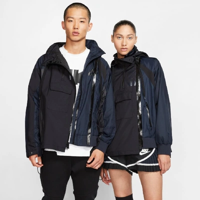 Nike X Sacai Double-zip Jacket In Black | ModeSens