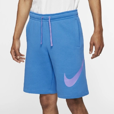 Shop Nike Sportswear Club Fleece Men's Shorts In Light Photo Blue