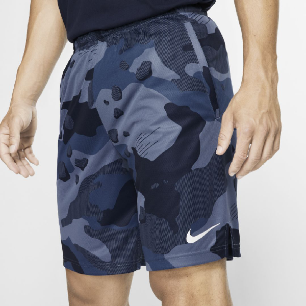 Nike Dri-fit Men's Camo Training Shorts In Blue | ModeSens