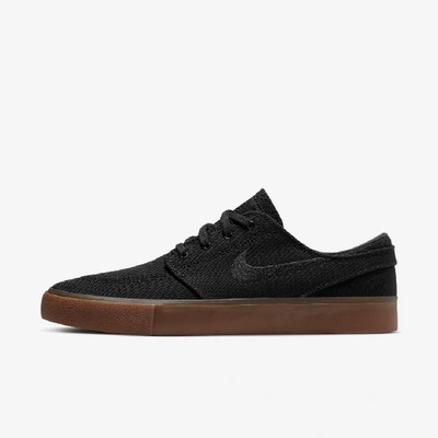Shop Nike Sb Zoom Stefan Janoski Canvas Rm Skate Shoe (black) - Clearance Sale In Black,gum Light Brown,black,black