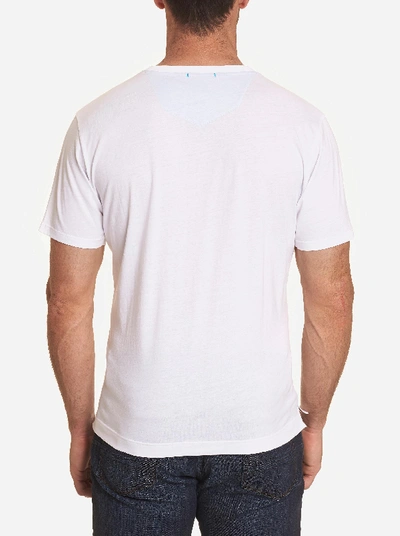 Shop Robert Graham Guitar Man T-shirt In White