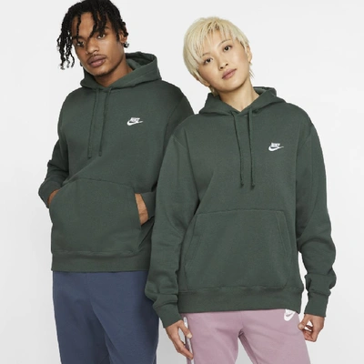 Nike Men's Sportswear Club Fleece Pullover Hoodie In Green | ModeSens