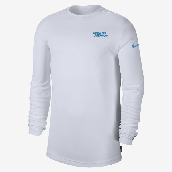 Nike Dri-fit Coach (nfl Panthers) Men's Long-sleeve Top In White | ModeSens