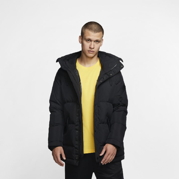 jordan wings down parka black