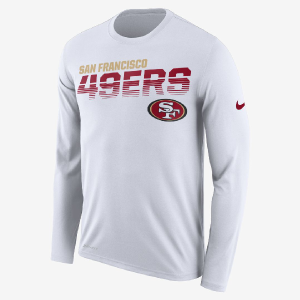 49ers long sleeve dri fit