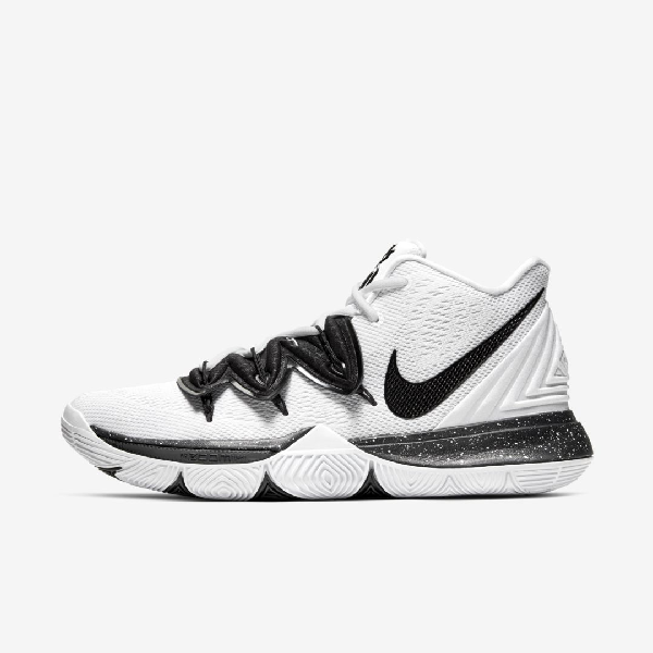 nike kyrie 5 team white black