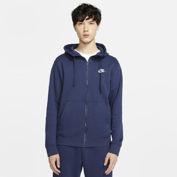 nike sportswear club hoodie blue