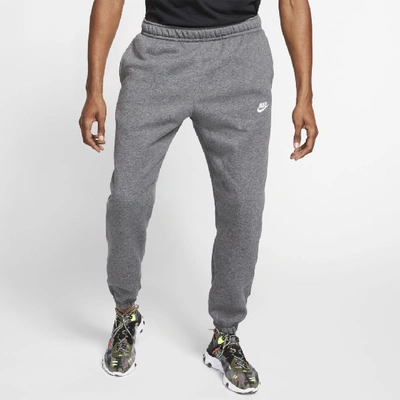 Shop Nike Men's  Sportswear Club Fleece Pants In Grey