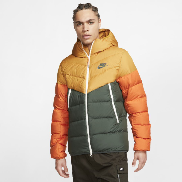 nike sportswear windrunner down fill hooded puffer jacket