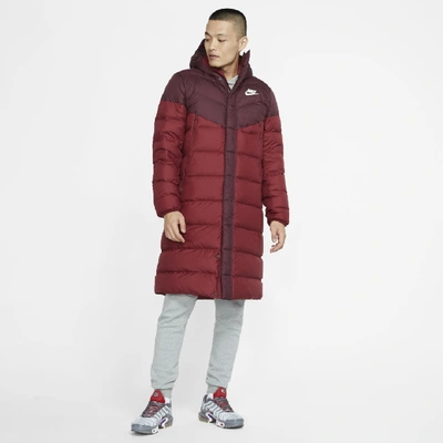 Nike Sportswear Windrunner Down Fill Men's Hooded Puffer Parka In Red |  ModeSens