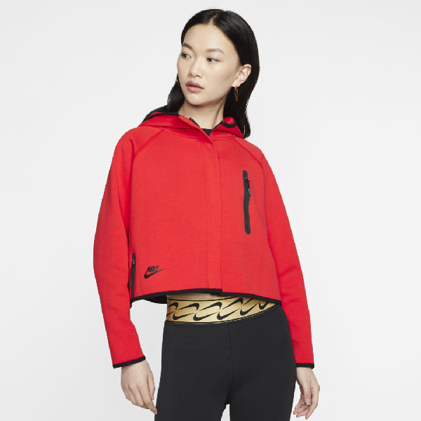 nike sportswear tech fleece red