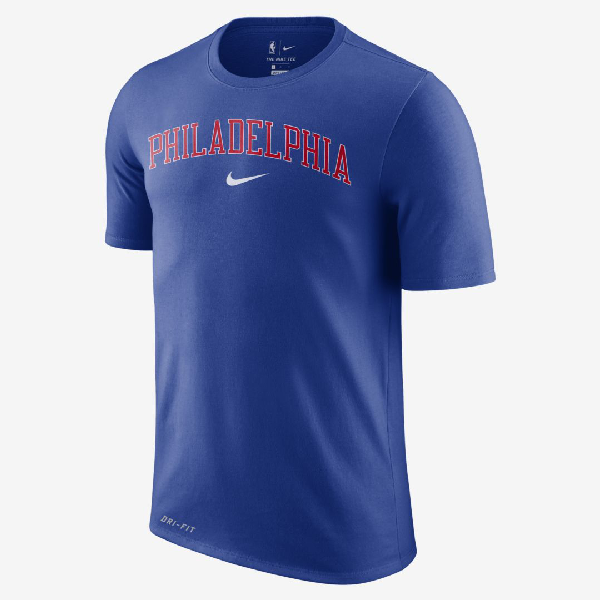 Nike Philadelphia 76ers Dri-fit Men's Nba T-shirt In Blue | ModeSens