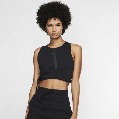 Shop Nike Sportswear Tech Fleece Women's Tank In Black