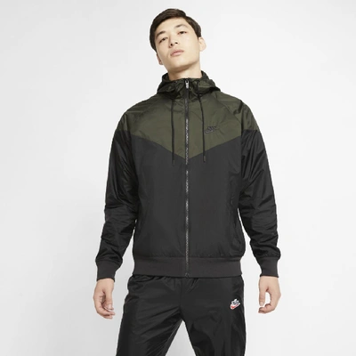 Shop Nike Sportswear Windrunner Hooded Windbreaker In Black