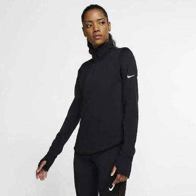 Shop Nike Sphere Element Women's Half-zip Running Top (black) - Clearance Sale