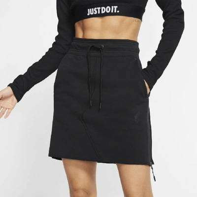 Shop Nike Sportswear Tech Fleece Women's Skirt In Black