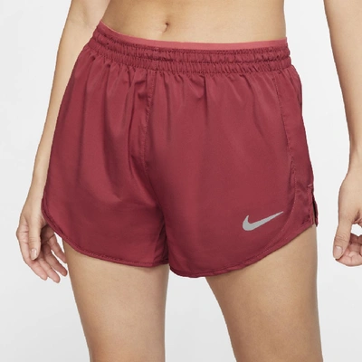 Shop Nike Tempo Lux Women's 3" Running Shorts In Red