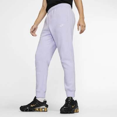 Shop Nike Sportswear Club Fleece Men's Joggers In Lavender Mist/lavender Mist/white