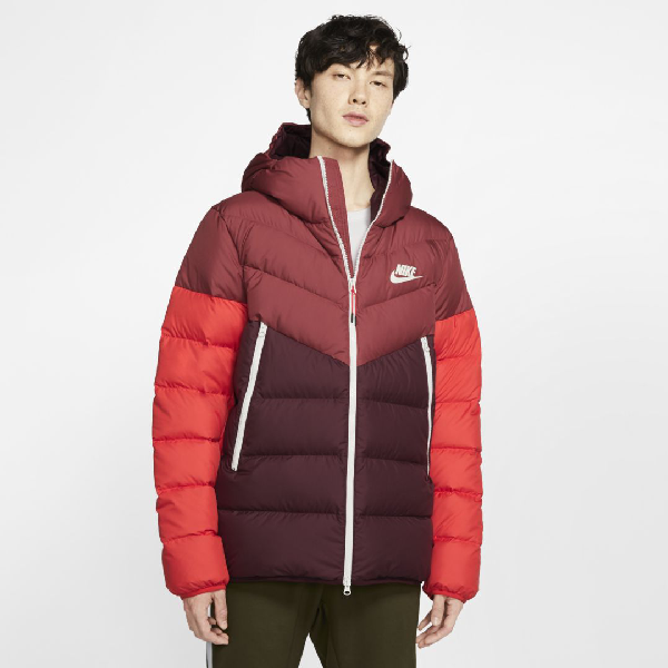 nike down fill hooded jacket