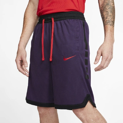 Shop Nike Dri-fit Elite Men's Basketball Shorts In Grand Purple