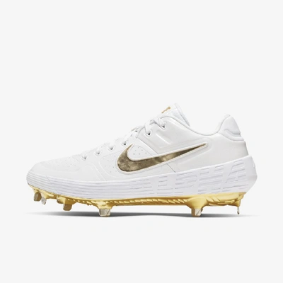 Nike Alpha Huarache Elite 2 Low Baseball Cleat In White