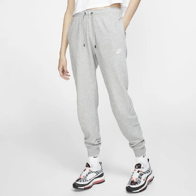 Shop Nike Women's  Sportswear Essential Fleece Pants In Grey