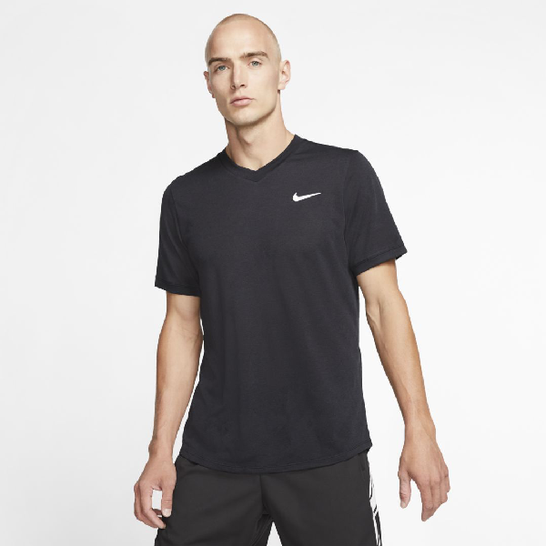 Nike Court Dri-fit Challenger Men's Short-sleeve Tennis Top In Black |  ModeSens