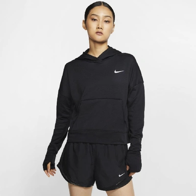 Shop Nike Therma Sphere Element Women's Running Hoodie In Black