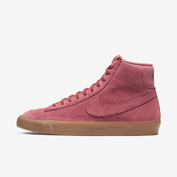 red suede nike blazers