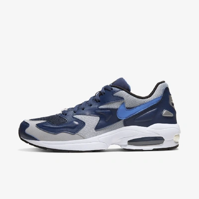 Shop Nike Air Max2 Light Men's Shoe (midnight Navy) - Clearance Sale In Midnight Navy,wolf Grey,white,mountain Blue