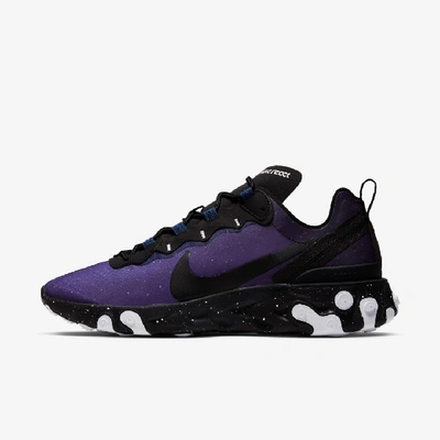 Shop Nike React Element 55 Men's Shoe (blue Void) - Clearance Sale In Blue Void,light Current Blue,coastal Blue,black