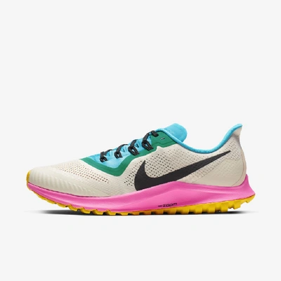 Shop Nike Air Zoom Pegasus 36 Trail Men's Trail Running Shoe In Light Orewood Brown/pink Blast/blue Lagoon/black