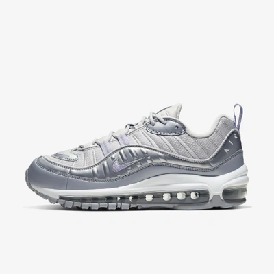 Shop Nike Air Max 98 Se Women's Shoe (vast Grey) - Clearance Sale In Vast Grey,metallic Platinum,wolf Grey,purple Agate