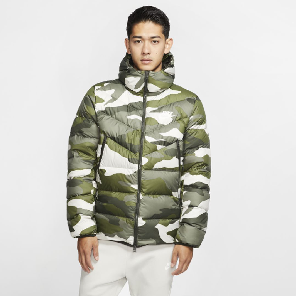 nike down fill all over print jacket