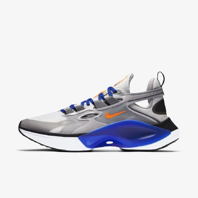 Shop Nike Signal D/ms/x Shoe In Pure Platinum,atmosphere Grey,cool Grey,total Orange
