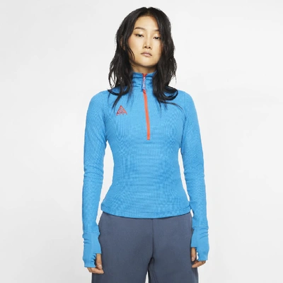 Shop Nike Acg Women's Long-sleeve Thermal Top In Blue
