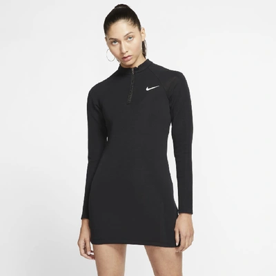Nike Sportswear Womens Long-sleeve Dress In Black | ModeSens