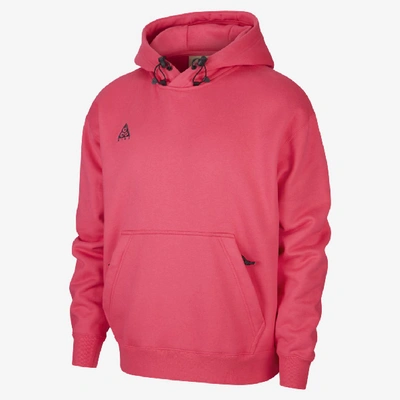 Shop Nike Acg Pullover Hoodie In Pink