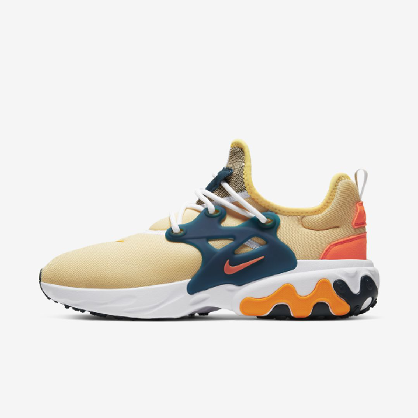 nike presto react yellow green