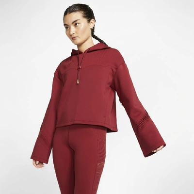 Shop Nike Women's Fringe Training Hoodie (team Red) - Clearance Sale In Team Red,clear