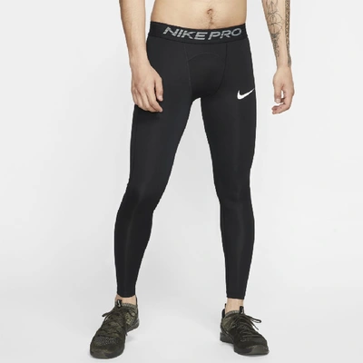 Shop Nike Men's  Pro Tights In Black
