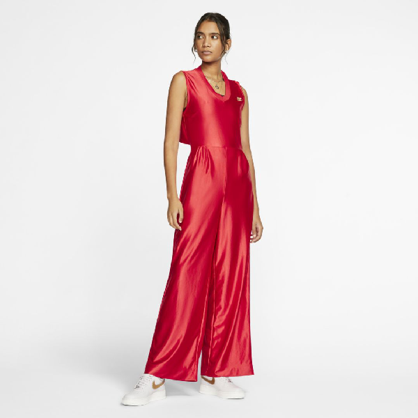 red nike jumpsuit womens