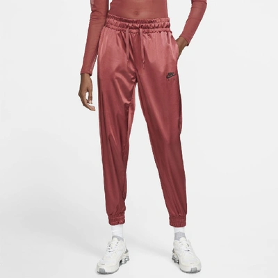 Nike Air Women's Satin Track Pants In Red | ModeSens