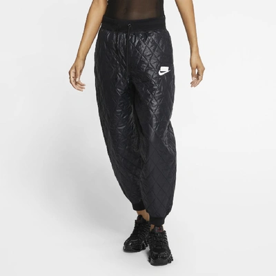 Shop Nike Sport Pack Women's Quilted Pants In Black