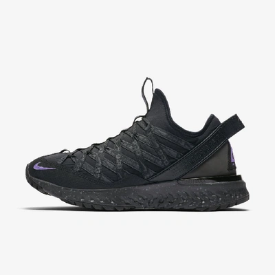 Shop Nike Acg React Terra Gobe Men's Shoe (black) - Clearance Sale In Black,anthracite,space Purple