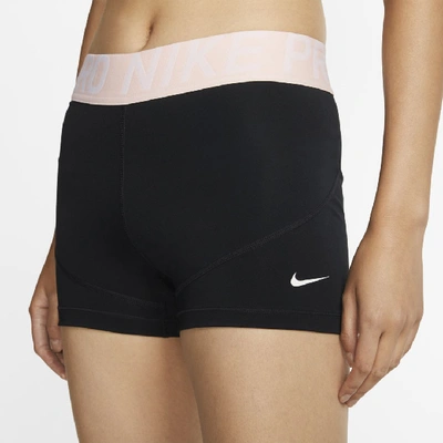 Shop Nike Pro Women's 3" Training Shorts In Black